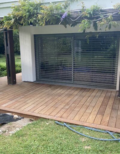 Terrasse en bois exotique sur mesure